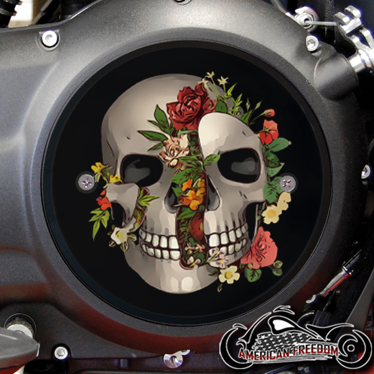 Victory Derby Cover - Cracked Skull Flowers